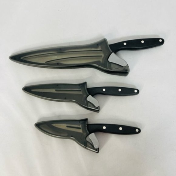 Pampered Chef Kitchen The Pampered Chef Knives Lot Of 3 W Self